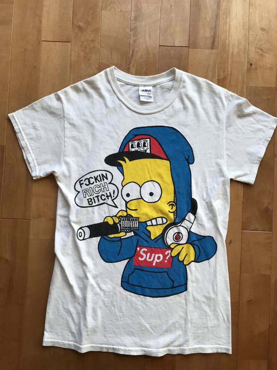 【希少・美品】The Simpsons シンプソンズ パロディ Tシャツ サイズS GILDAN_画像1