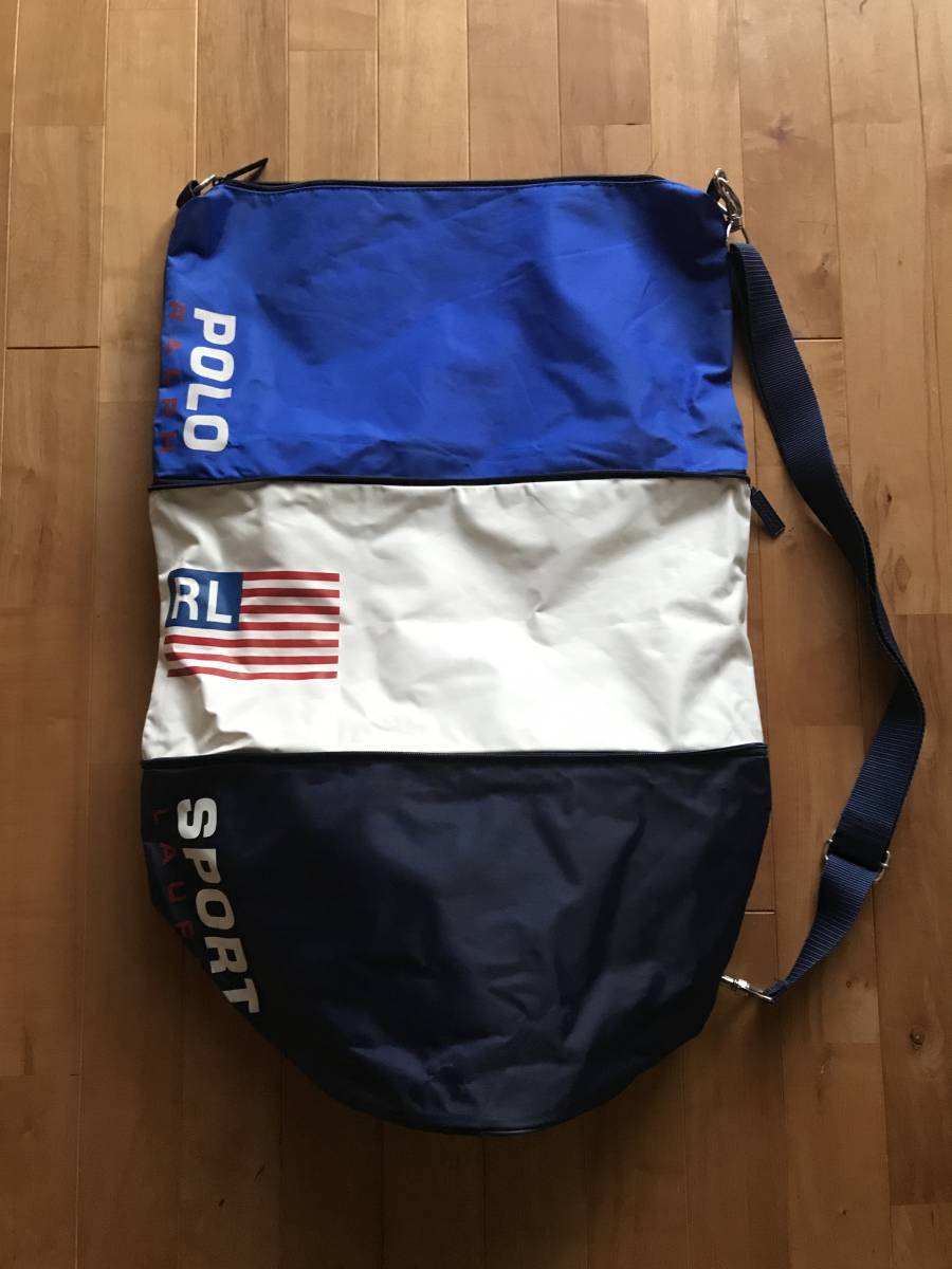超希少90'】POLO SPORT ポロスポーツ ショルダーバッグ ダッフル 超希少90'】POLO SPORT ポロスポーツ ショルダーバッグ ダッフル