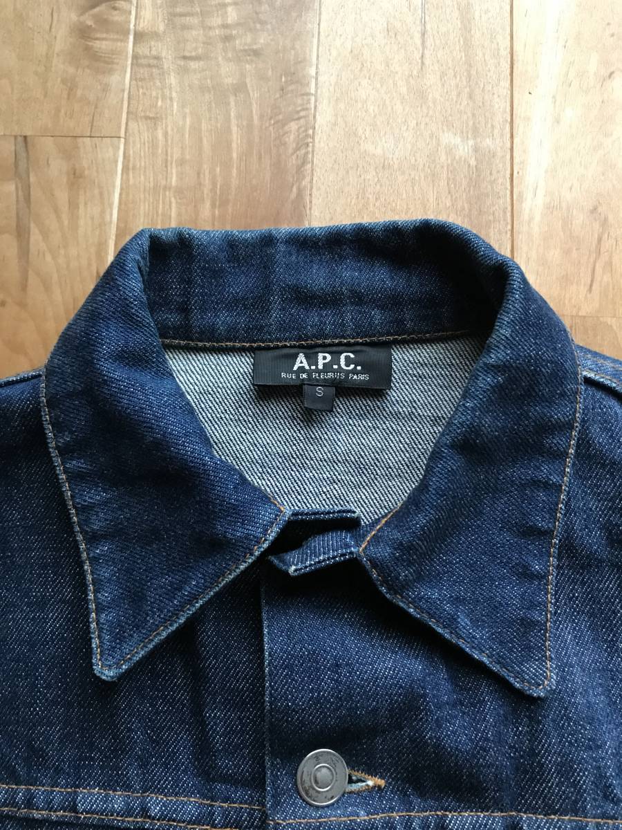 【色落ち絶妙】A.P.C.アーペーセー デニムジャケット サイズS／ セカンドモデル APC Gジャン_画像6