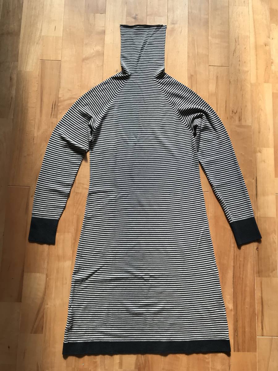 美品】JOHN SMEDLEY ジョンスメドレー ウール ボーダー ワンピース S