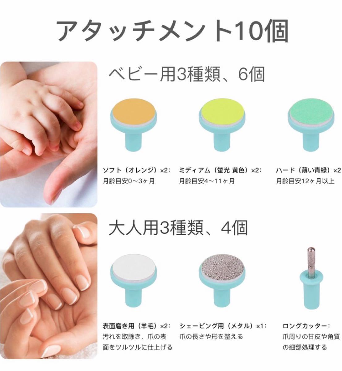 Paypayフリマ Megainvo ベビーネイルケアセット 電動ネイルケア ベビー 爪やすり ネイルケアセット 赤ちゃん 甘皮処理 赤ちゃん用爪切り Paypayフリマ Megainvo ベビーネイルケアセット 電動ネイルケア ベビー 爪やすり ネイルケアセット 赤ちゃん 甘皮処理 赤ちゃん用爪切り