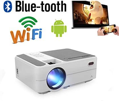 グレー、白い モバイルプロジェクター 小型 ミニ bluetooth wifi接続 dvd tv stick iphone ip