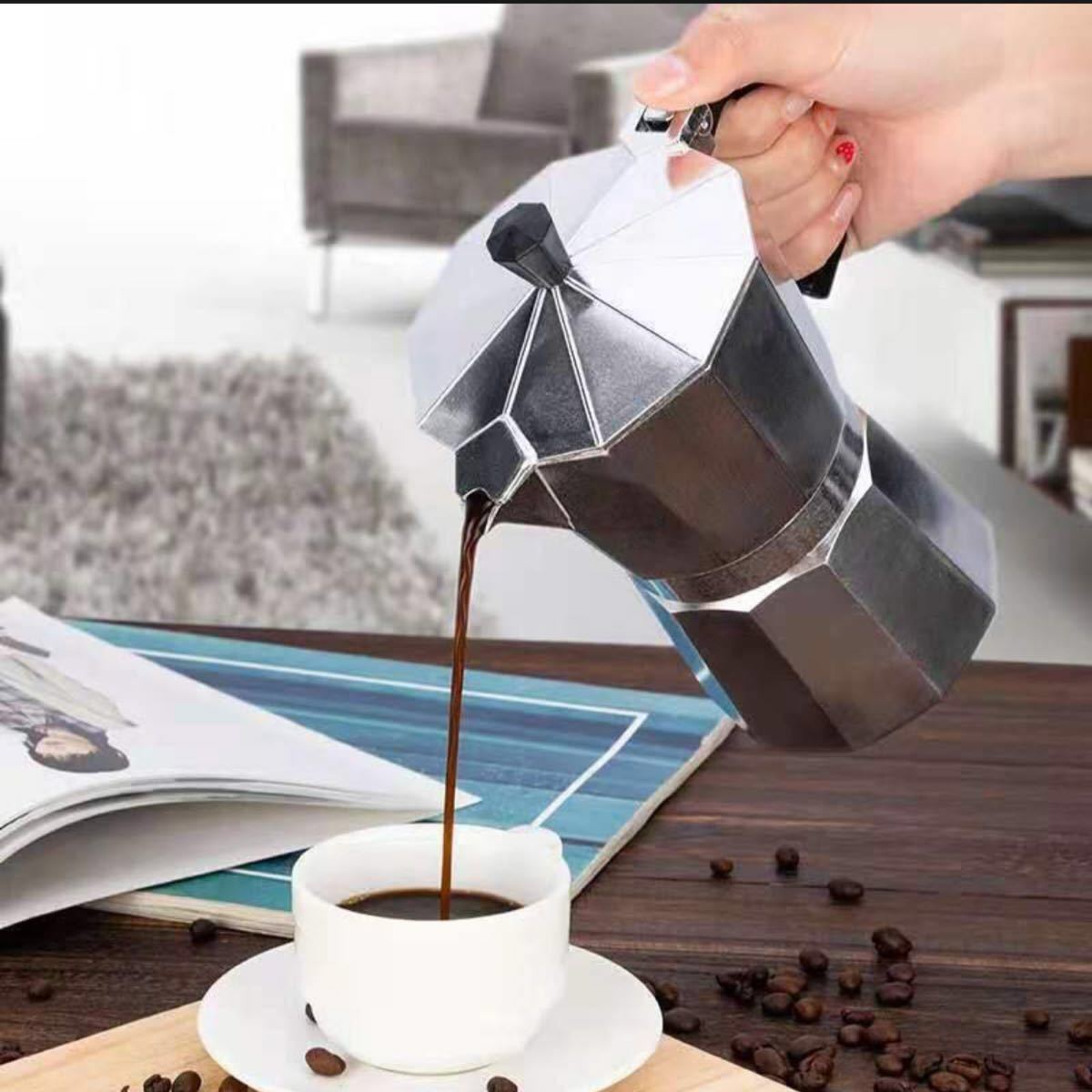 コーヒーメーカー エスプレッソコンロ ミニウム パーコレーター直火式