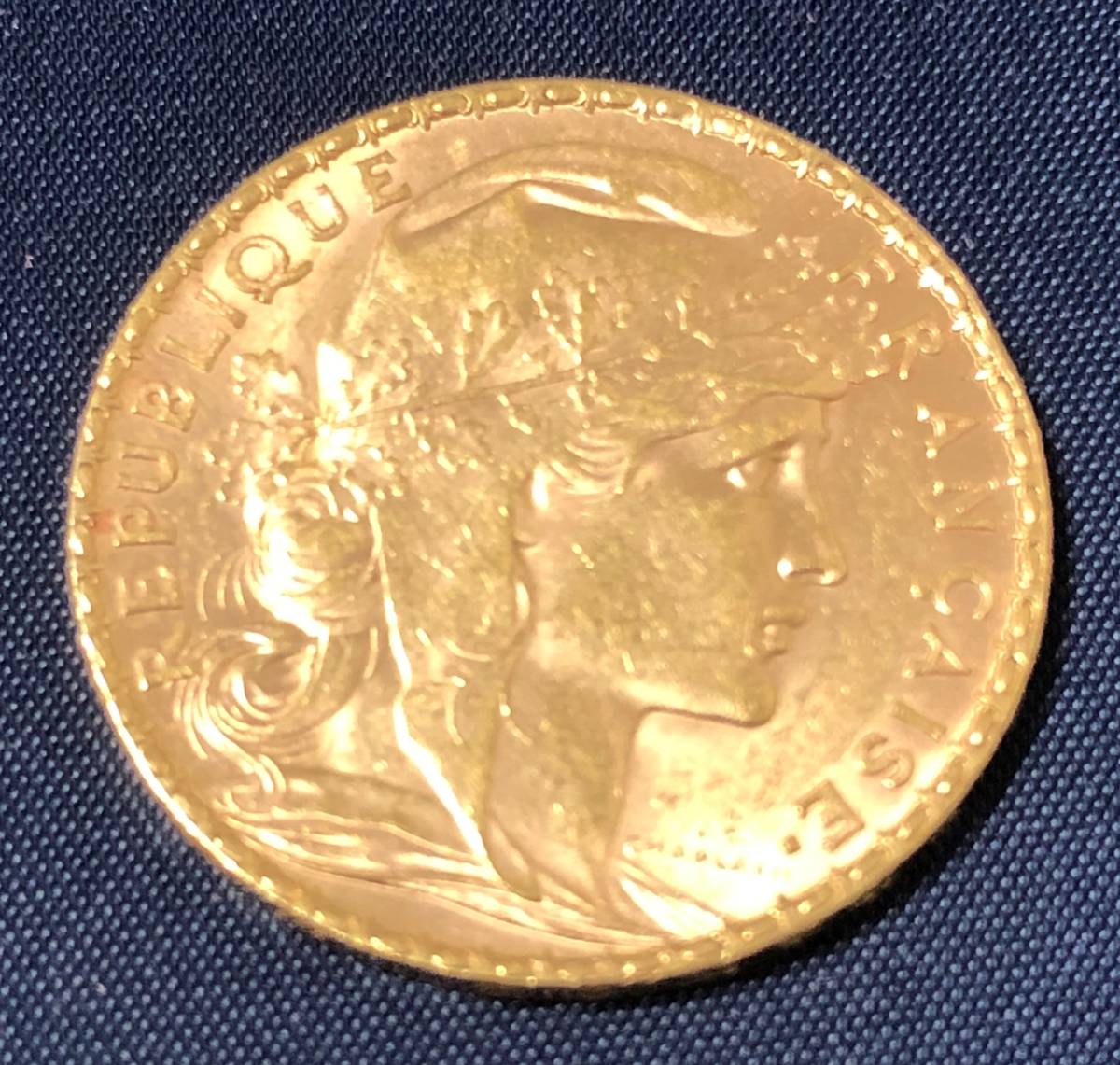 20フラン金貨 1904 フランス マリアンヌ ルースター金貨 コイン 】 www
