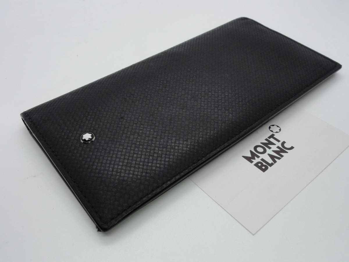 別倉庫からの配送】 美品 MONTBLANC 手帳カバー ブラック レザー マイ