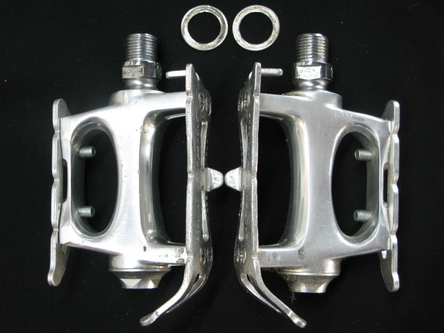 ピスト・競輪/NJS認定【Campagnolo】ペダル後期型シルバー貴重中古品 ピスト・競輪/NJS認定【Campagnolo】ペダル後期型シルバー貴重中古品