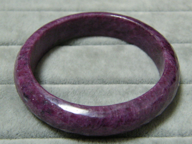 R21. natural ruby bangle ( unused ) long-term storage 