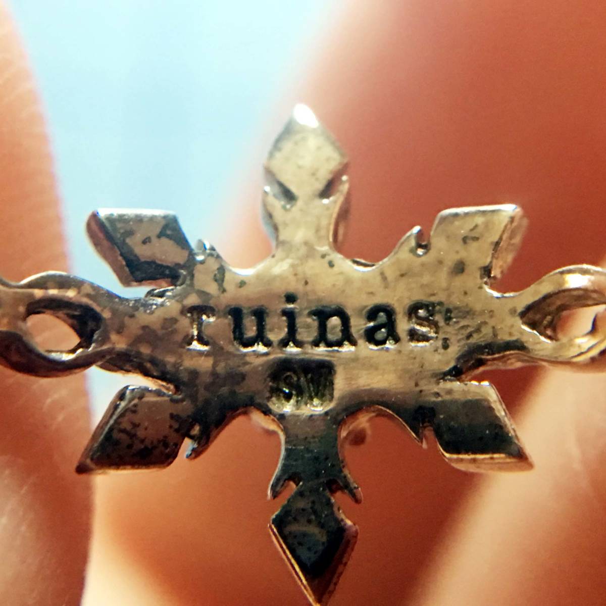 美品　ruinas ルイナス　キュービックジルコニア　雪の花　925シルバー銀製　リング指輪　サイズ約#10　No.4783_画像5