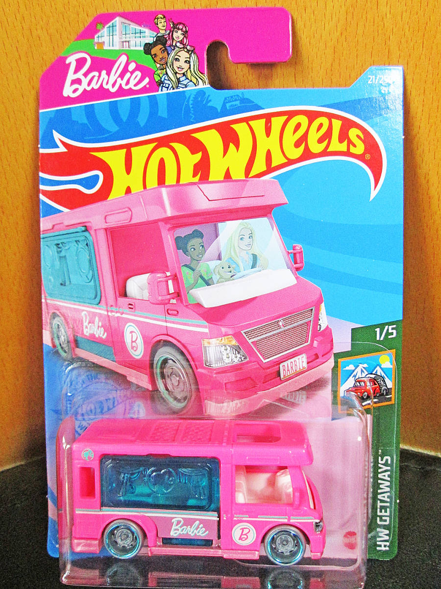 * not yet sale in Japan * pretty *HW BARBIE DREAM CAMPER/ custom camper / Ame car / Mattel Barbie / outdoor / camp / pink / minicar 