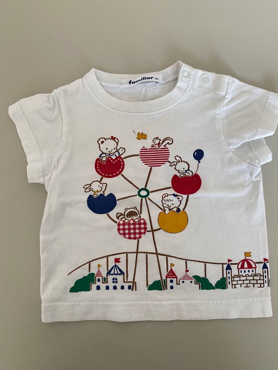 Paypayフリマ Familiar ファミリア おはなし Tシャツ 80 観覧車 Paypayフリマ Familiar ファミリア おはなし Tシャツ 80 観覧車
