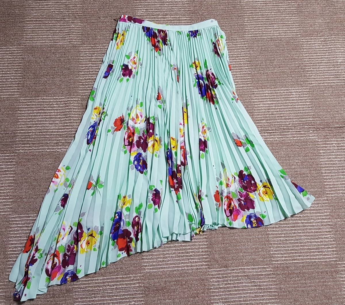 新品 送料無料 US4号/JP9号~11号 Kate Spade Newyork ケイトスペード ニューヨーク ローズスカート ライトグリーン