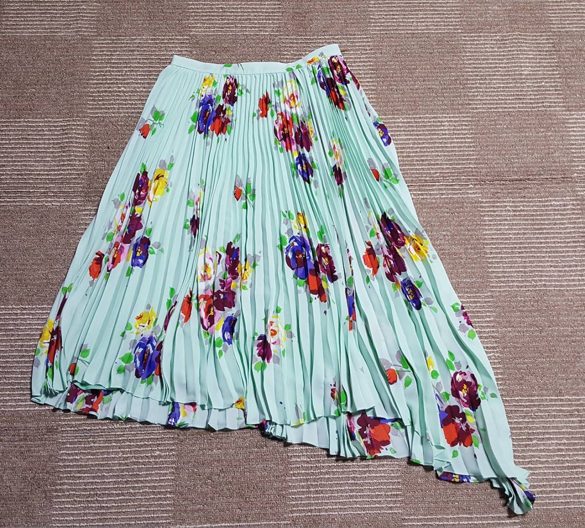 新品 送料無料 US4号/JP9号~11号 Kate Spade Newyork ケイトスペード ニューヨーク ローズスカート ライトグリーン