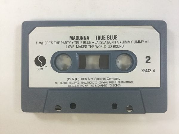 A630 マドンナ TRUE BLUE カセットテープ_画像6