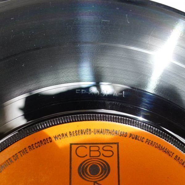  rare hard-to-find * Bob *ti Ran Britain original * debut EP[Dylan]* coating &f lip back * solid center CBS orange lable 