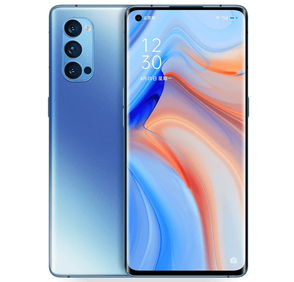 新品未開封★大画面有機ＥＬエッジディスプレイ90Hz OPPO Reno 4 Pro 5G 8GB 128GB ブルー_画像1