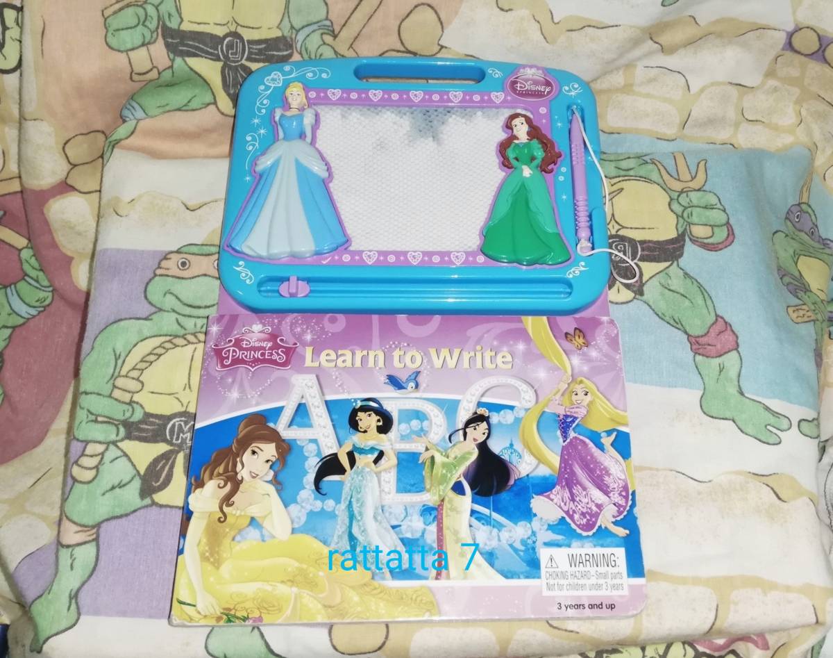 ☆【絵本】Disney Princess☆Learning Book with Magnetic Drawing☆ディズニープリンセス☆お絵かきボード☆洋書☆ラプンツェル☆英語_画像1