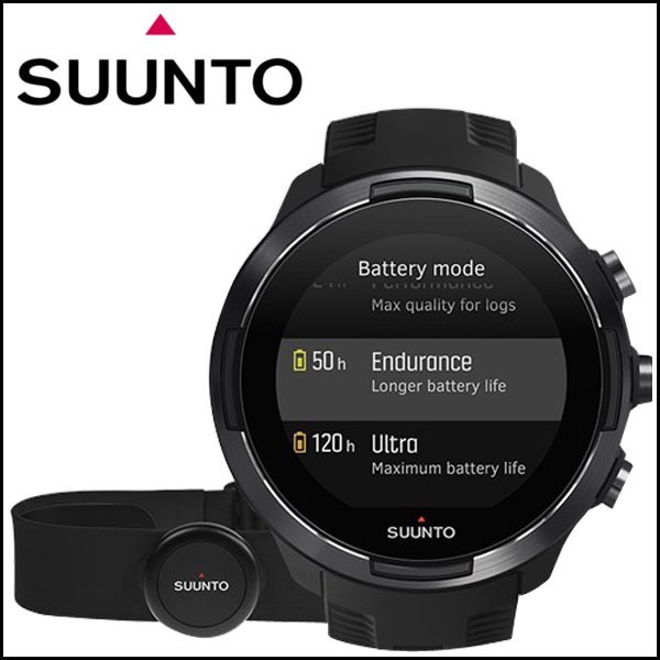 【送料無料】スント SUUNTO 9 Baro Black with Belt バロブラック 心拍ベルト付 SS050089000【NEWモデル】【2年保証】【正規品】_画像1