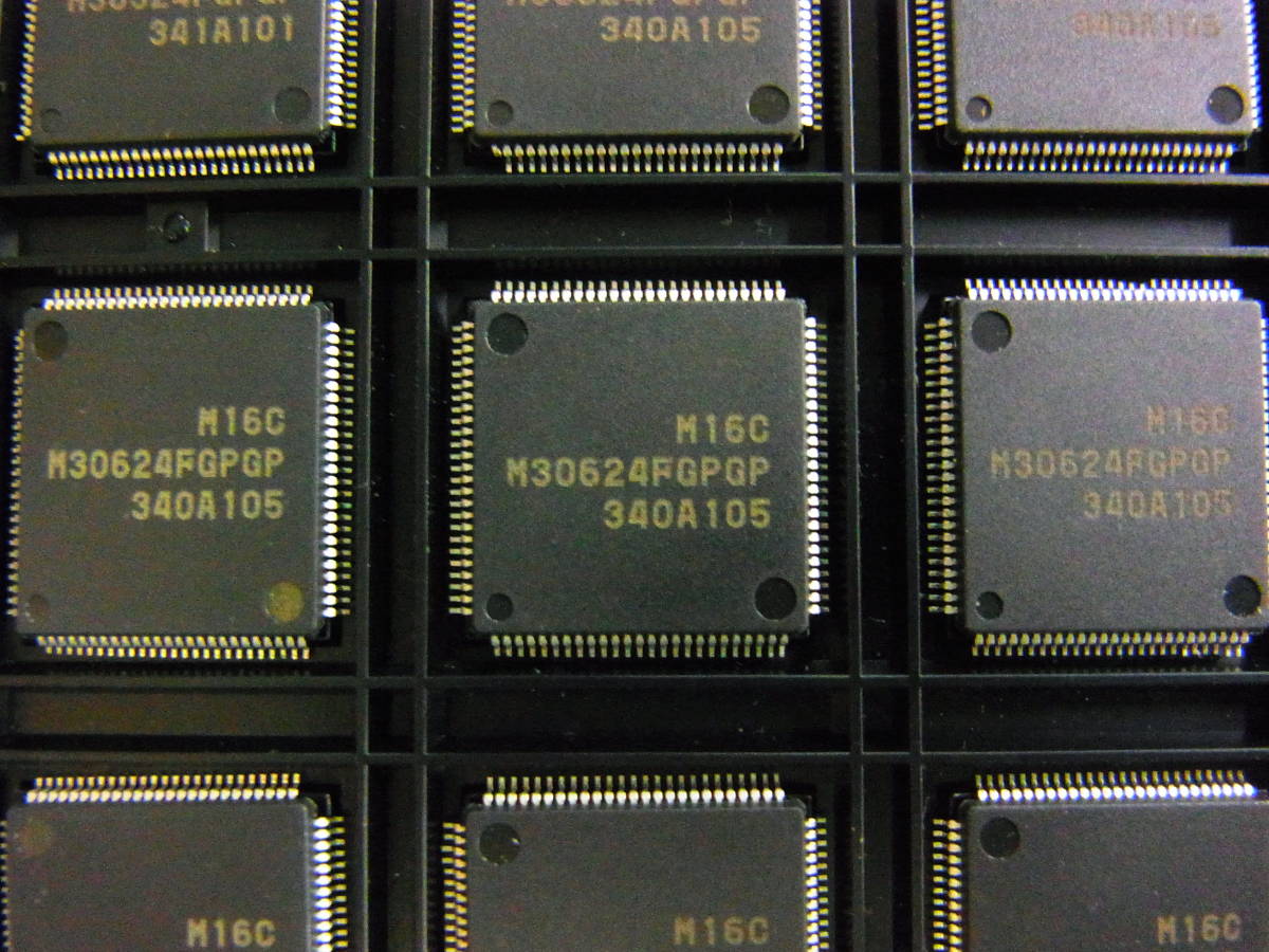 Renesas( Mitsubishi series ) noise . strong car installing for M16C microcomputer (100LFQFP) M30624FGPGP 10 piece -[BOX120/ stock 31 piece ]