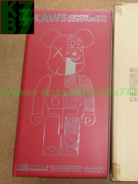 [ toy model ]Medicom Be@rbrick KAWS OriginalFake COMPANION 1000% red human body anatomy model meti com Bearbrick * height 70cm, regular goods F92