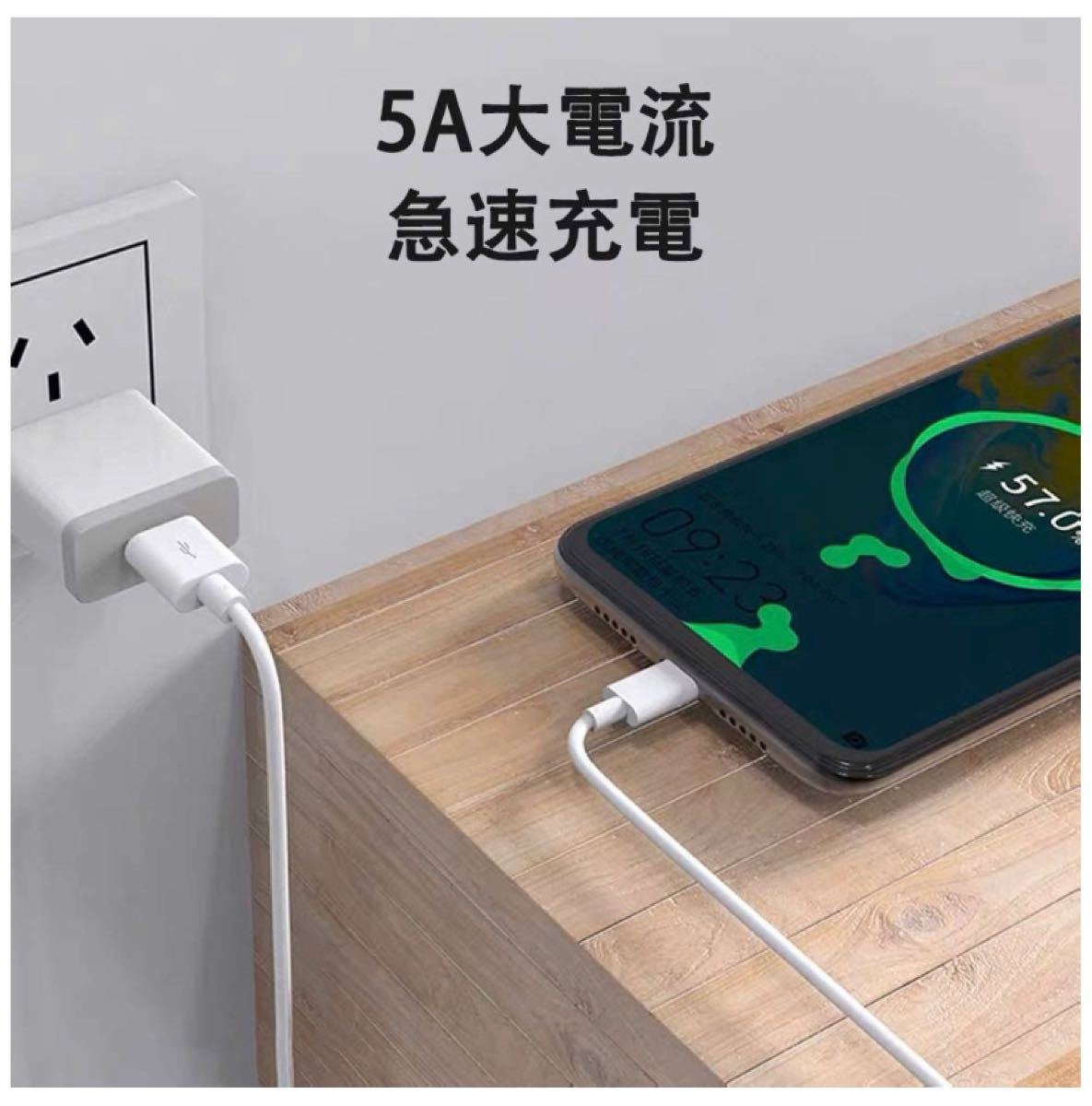 【新品・送料無料】USB Type C ケーブル（5A快速充480Mb/s高速データ転送）