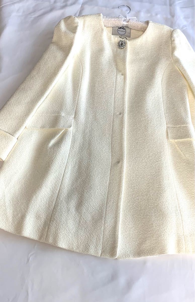 新品 size2 リランドチュール ツイード ノーカラージャケット | www