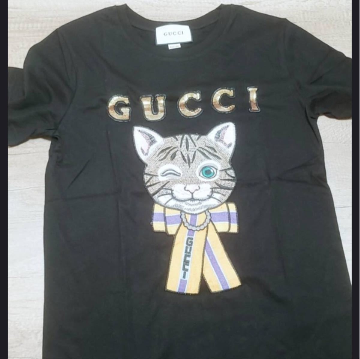 最新発見 www.uspsiena.it GUCCI/ネコちゃん/Tシャツ - htii.edu.kz