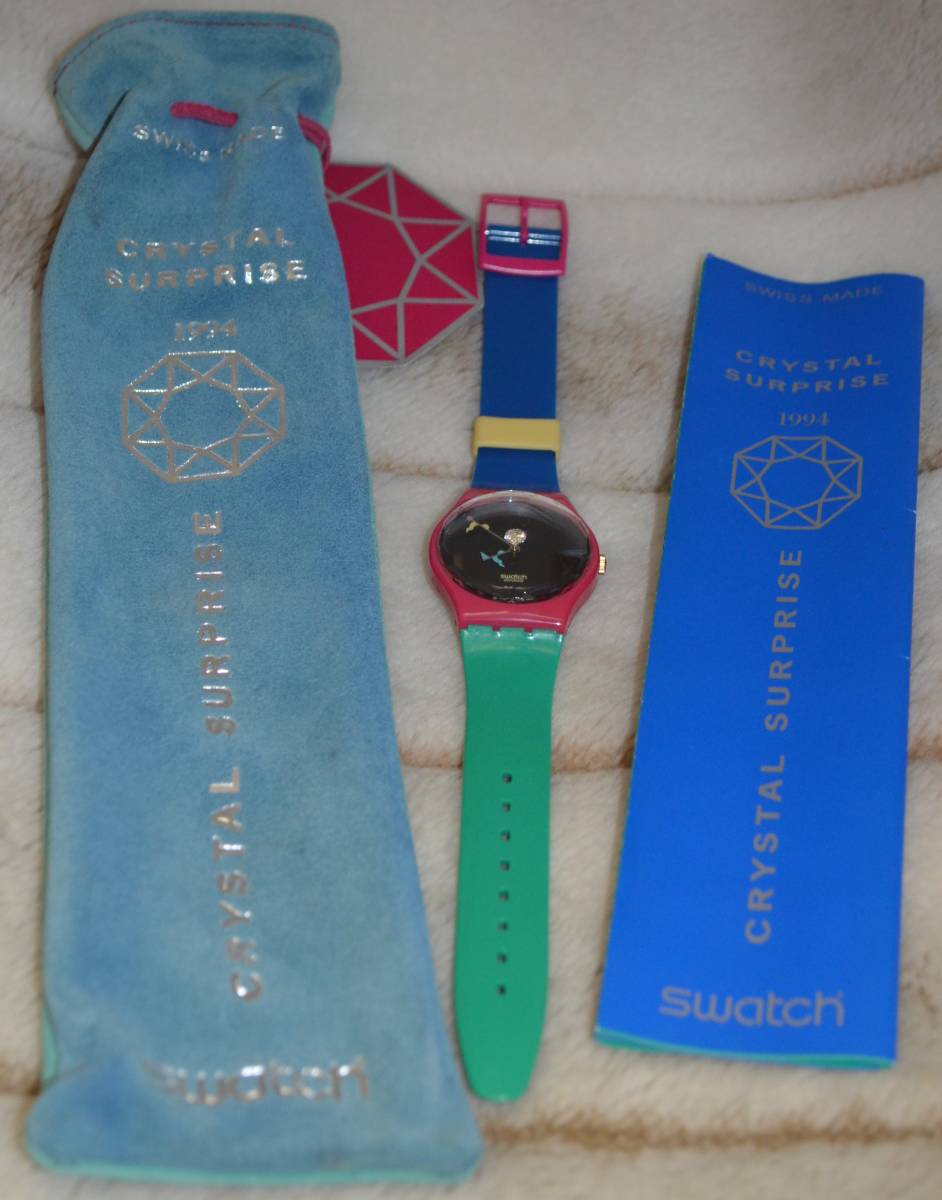 45【未使用完動品】*SWATCH CRYSTAL SURPRISE GZ129 スウォッチ クリスタルサプライズ 1994年 ビンテージ  デッドストック 送料無料(SWATCH)｜売買されたオークション情報、ヤフオク! の商品情報をアーカイブ公開