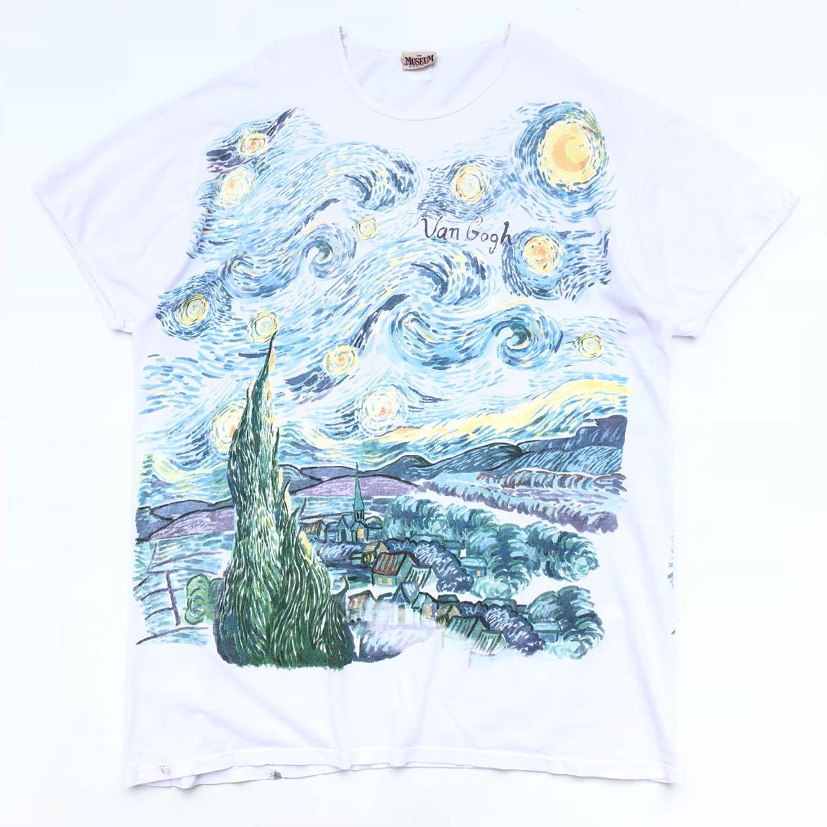 11590円 ランキングTOP5 Vincent Van Gogh ゴッホ Tシャツ 星月夜 ビンテージ アートT