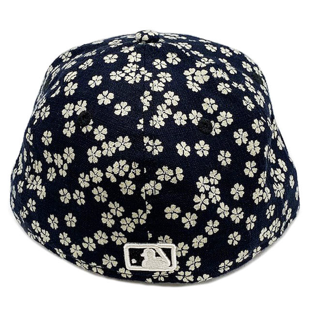 国内正規品■NEWERA(ニューエラ) 59FIFTY CAP NY ユーヨークヤンキース 花柄 キャップ 紺ネイビー 7(55.8cm)_画像5