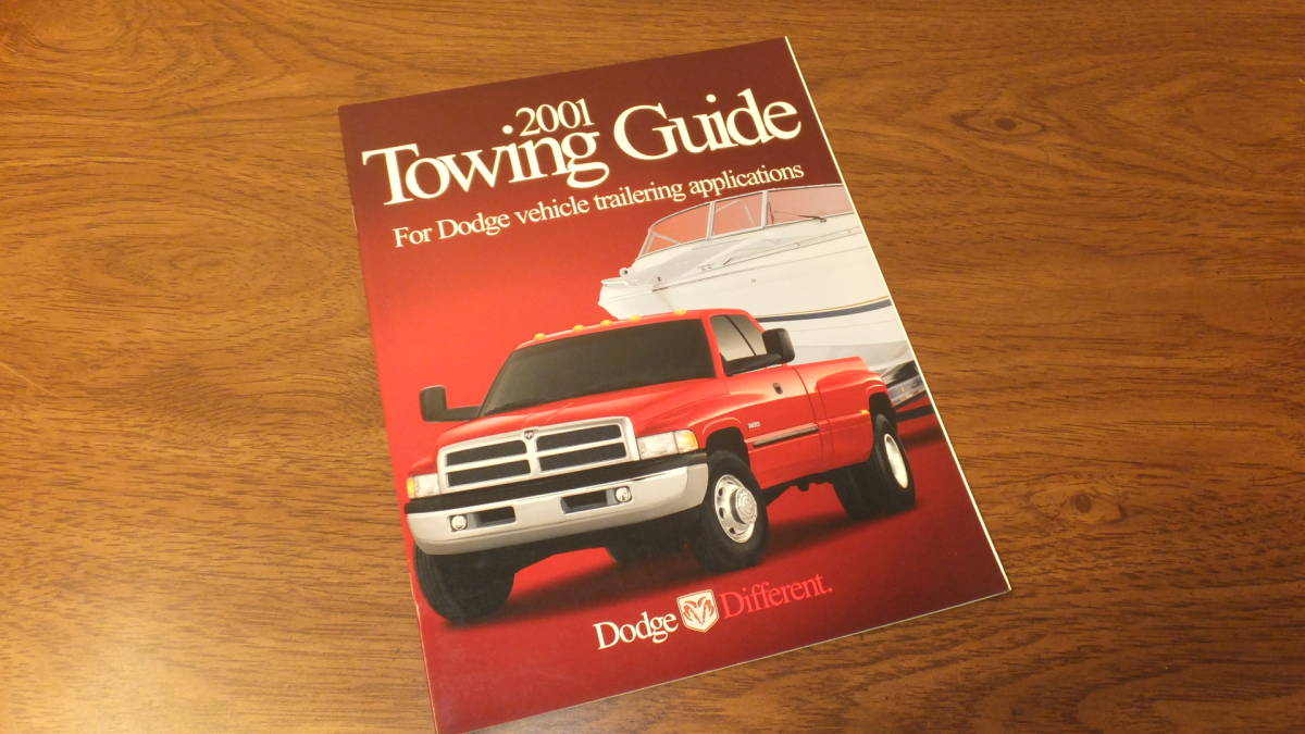 [DODGE]2001 Dodge trailer hitch traction guide America book@ country catalog TOWING trailer Application 