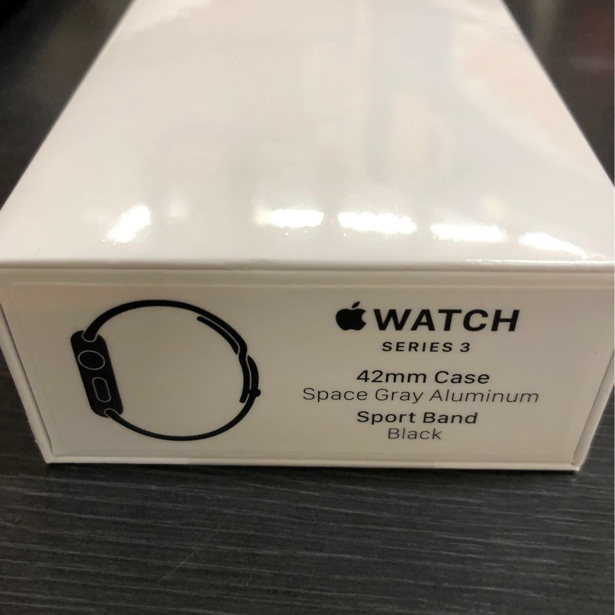 アップルウォッチ3 Apple GPSモデル 42mm スペースグレイ