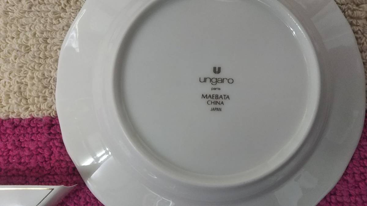 【未使用品】お皿　ungaro paris U-1002 プチケーキ皿セット(5枚入)　MAEBATA　CHINA CORPORATON_画像5