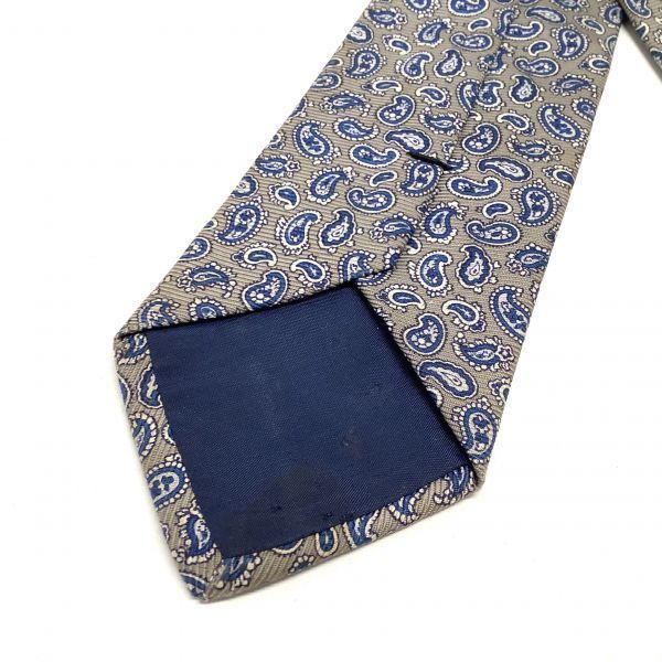 POLO Ralph Lauren Polo Ralph Lauren peiz Lee pattern total pattern necktie silk silk 100 khaki navy 