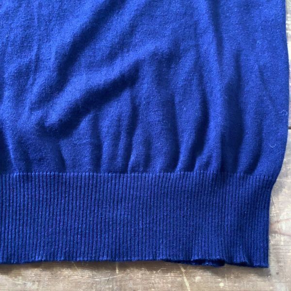 [ simple . Silhouette ] beautiful goods Ralph Lauren Ralph Lauren cotton the best lady's L size navy navy blue 