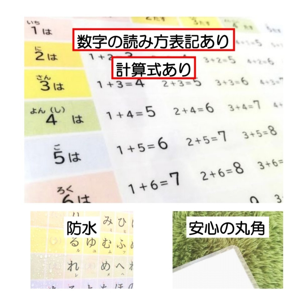 Paypayフリマ たしざんの表 読みながら覚えよう お風呂でも学べる ポスター Paypayフリマ たしざんの表 読みながら覚えよう お風呂でも学べる ポスター