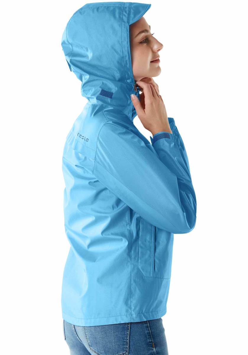 TESLAl lady's rain jacket Sky blue M new goods unused free shipping same day shipping 