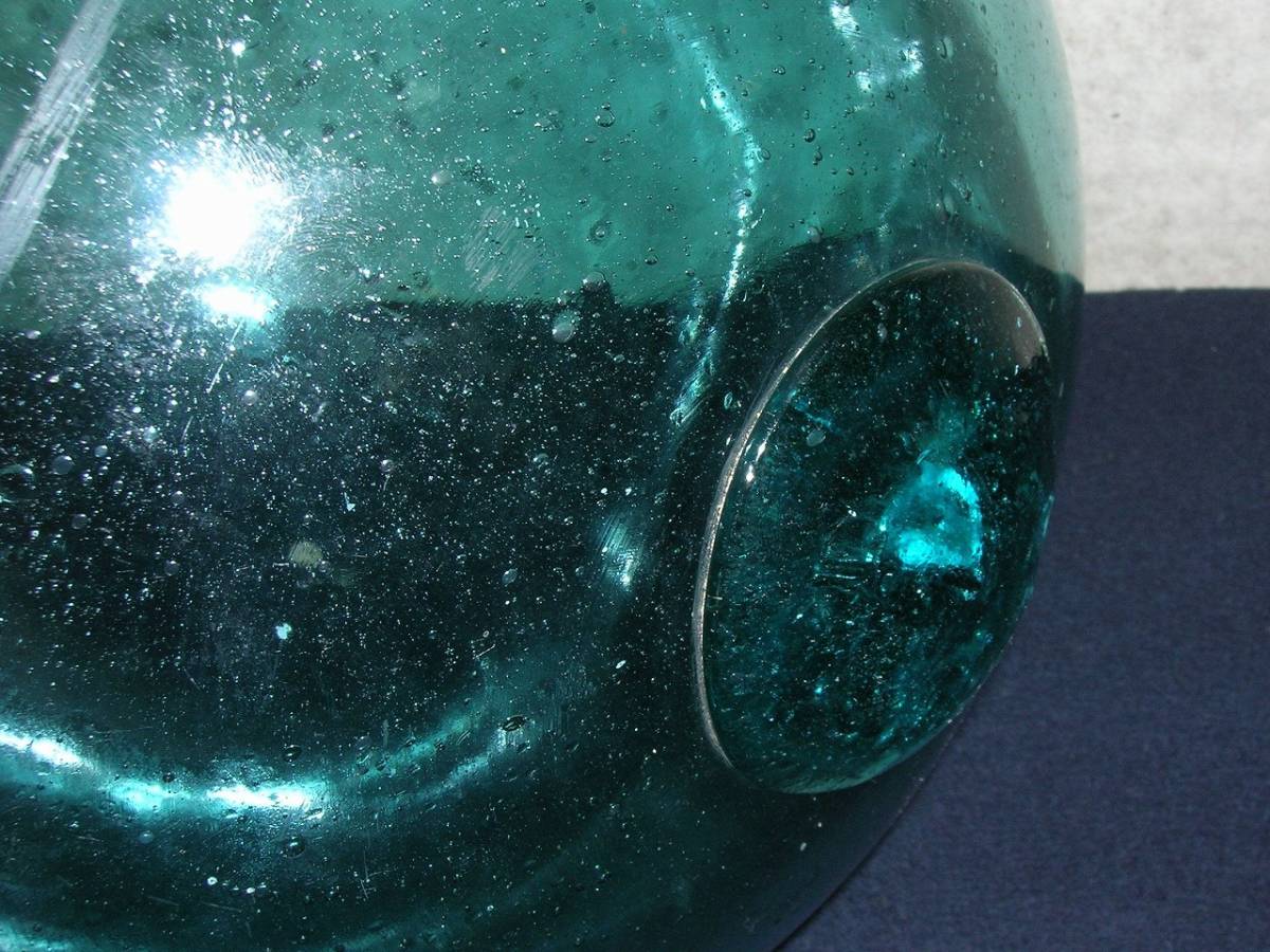 ガラス玉 浮き玉 ビン玉 気泡 硝子 浮き球 縁起物 漁具 レトロ /AX10