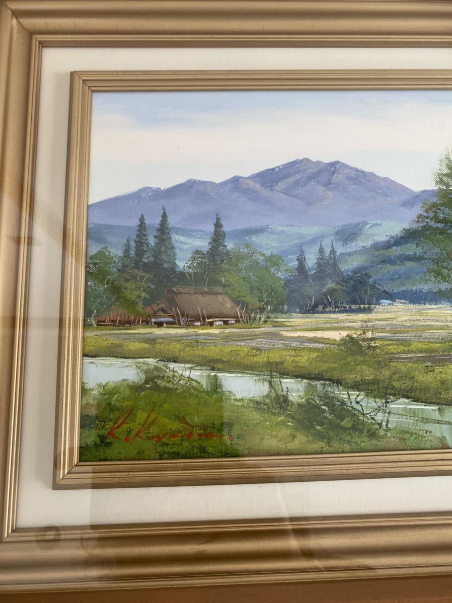送料無料】小山潔「北アルプス」風景絵画 日本絵画 風景画 油彩 送料無料】小山潔「北アルプス」風景絵画 日本絵画 風景画 油彩