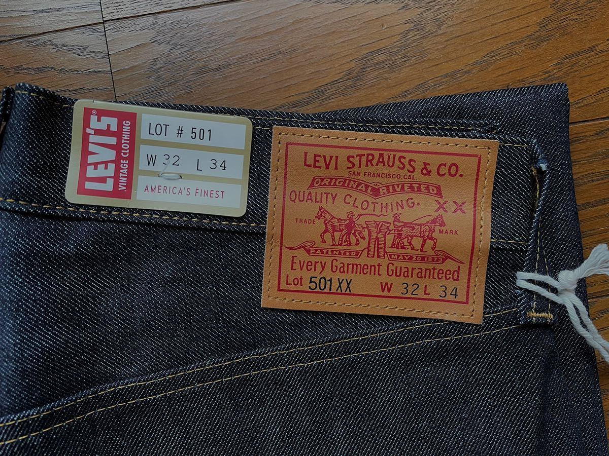 LEVIS VINTAGE CLOTHING NONWASH/W38 Lot.501XX 47501-0200 Levi's Vintage closing large war after model rigid Turkey made 