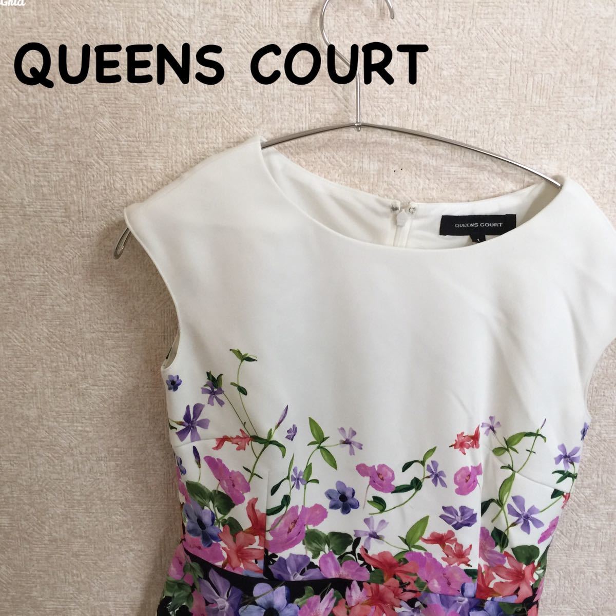 QUEENS COURT クイーンズコート 花柄ワンピース ドレス パーティ