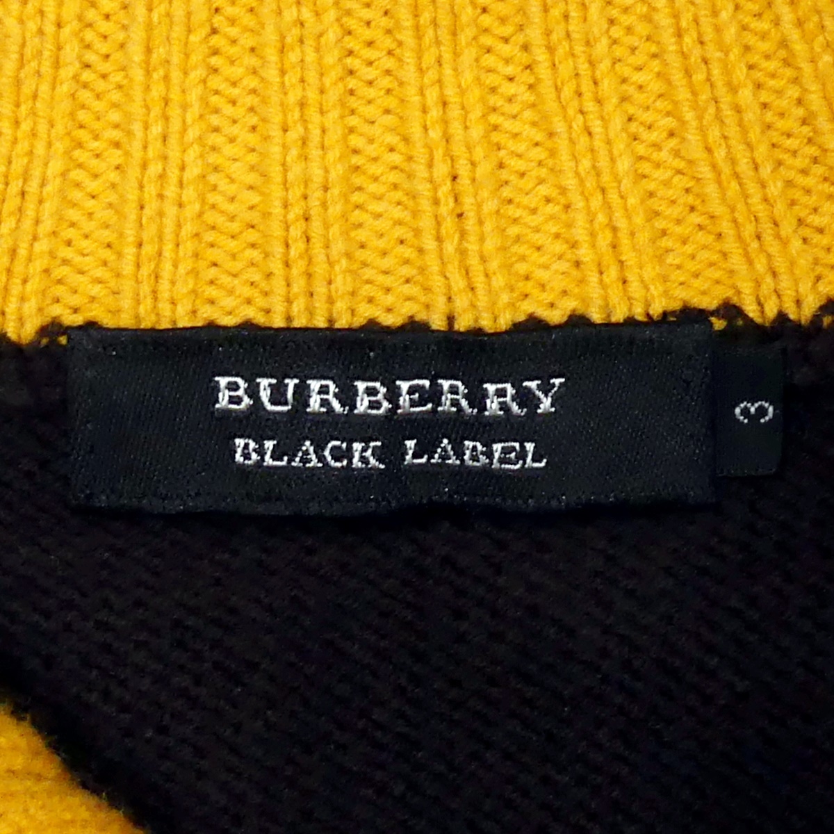 即決☆BURBERRY BLACK LABEL☆メンズL 廃版 ニット セーター