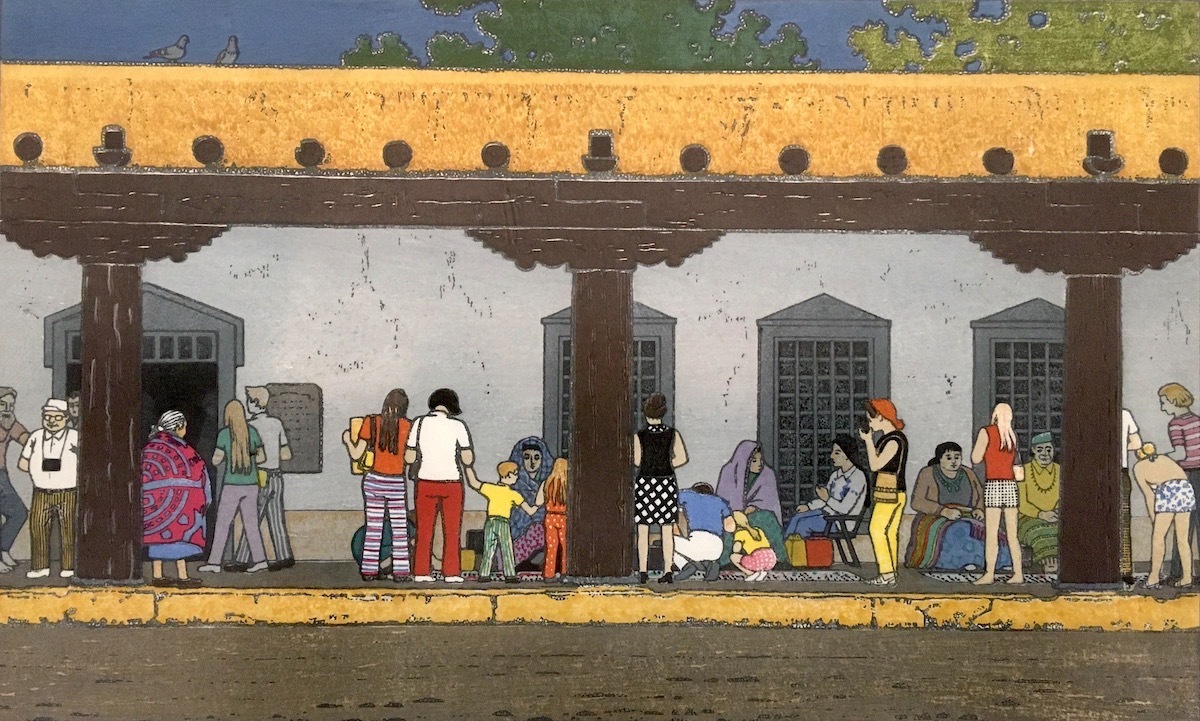 吉田遠志 1971年作「サンタフェ(Santa Fe) 」 大判 額装品 | mcttt.gov.fj