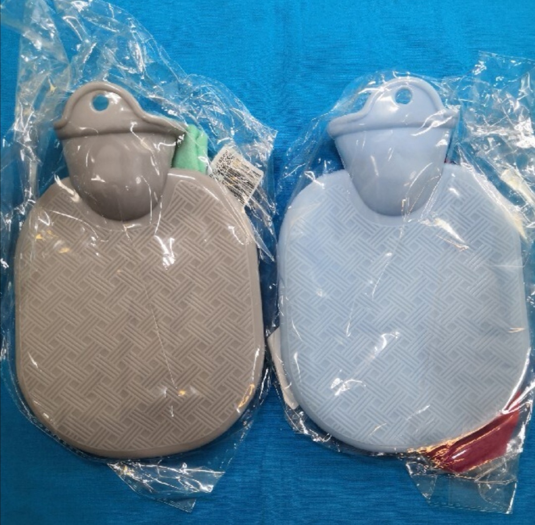 2 piece set 250ml pocket size hot-water bottle with cover rubber unused free shipping 