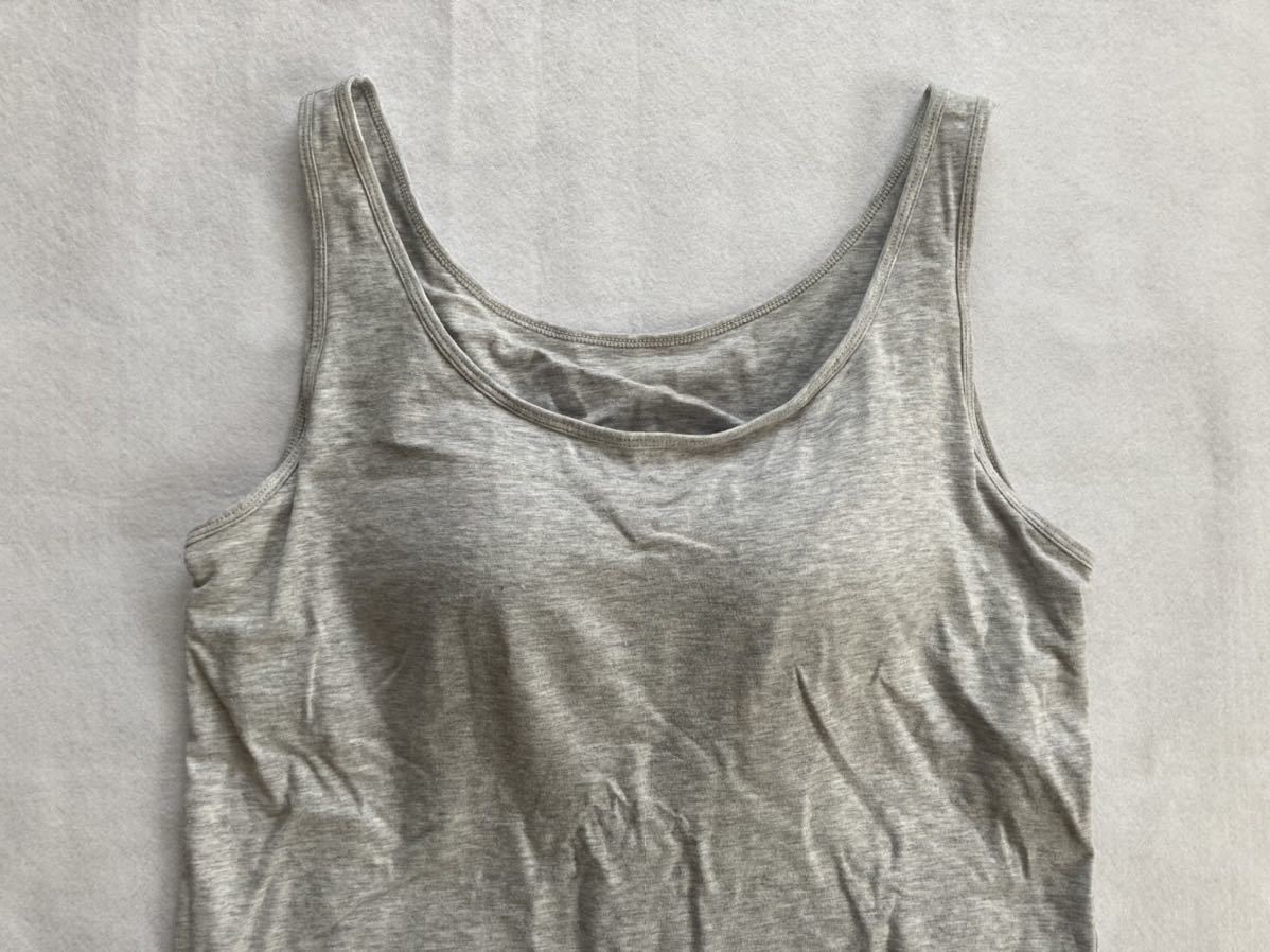 ヤフオク ユニクロ Uniqlo ブラトップ サイズl 綿 グレー