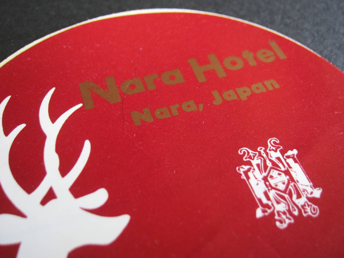  hotel label # Nara hotel # sticker #1970*s