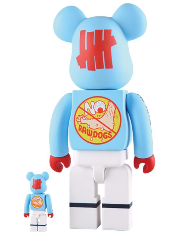 ★レア物★ベアブリック 100% & 400% UNDEFEATED BE@RBRICK THE 1st ANNIVERSARY WEAR ASOCK KID! MEDICOMTOY 千秋 BASQUIAT bape kaws_画像2