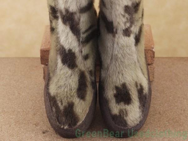K538* Vintage eskimo- boots wise small . tea Brown lady's 24cm about 