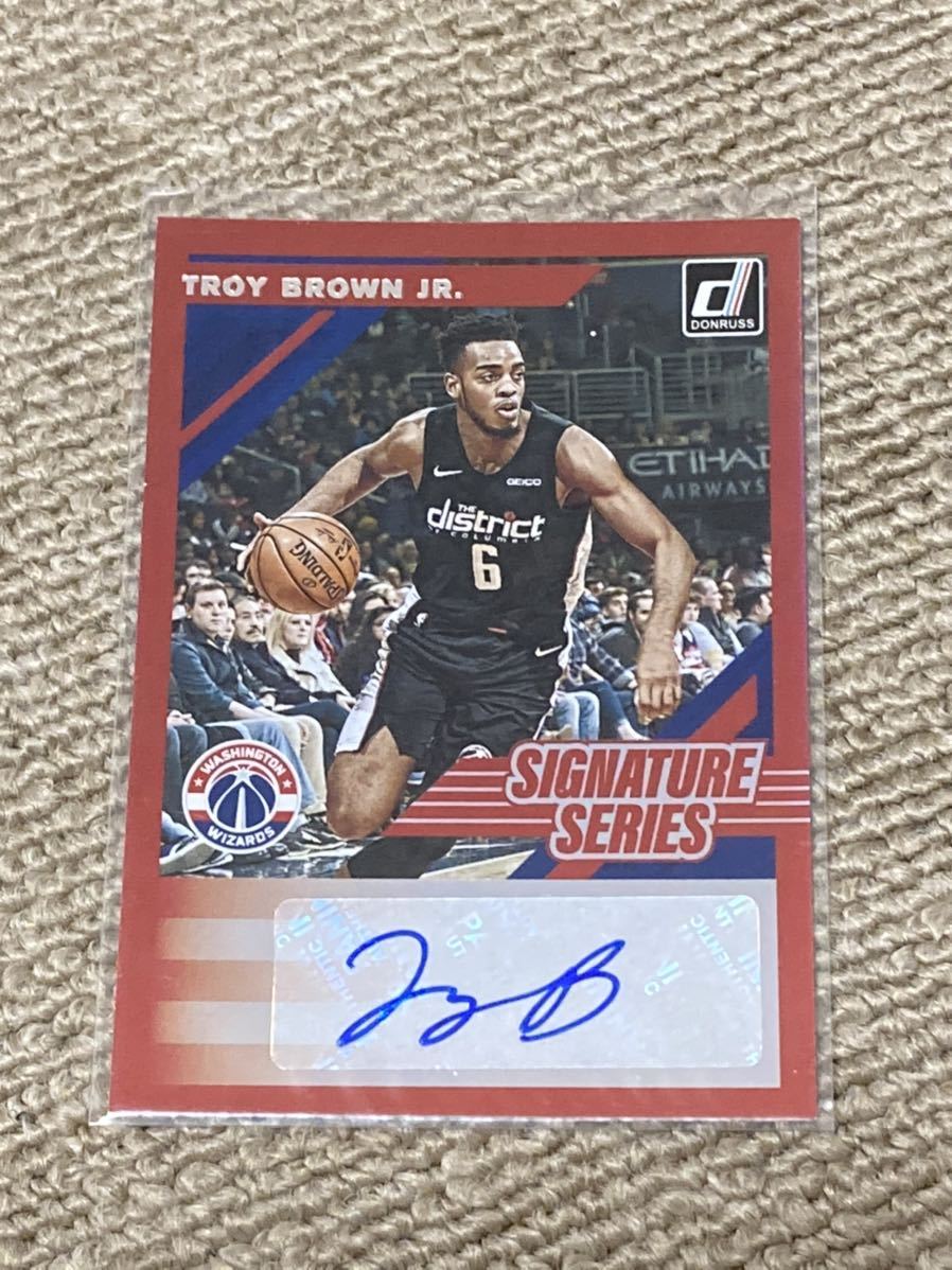 PANINI NBA hoops 2019-20 troy brown jr autograph トロイ　ブラウンjr サインカード_画像1