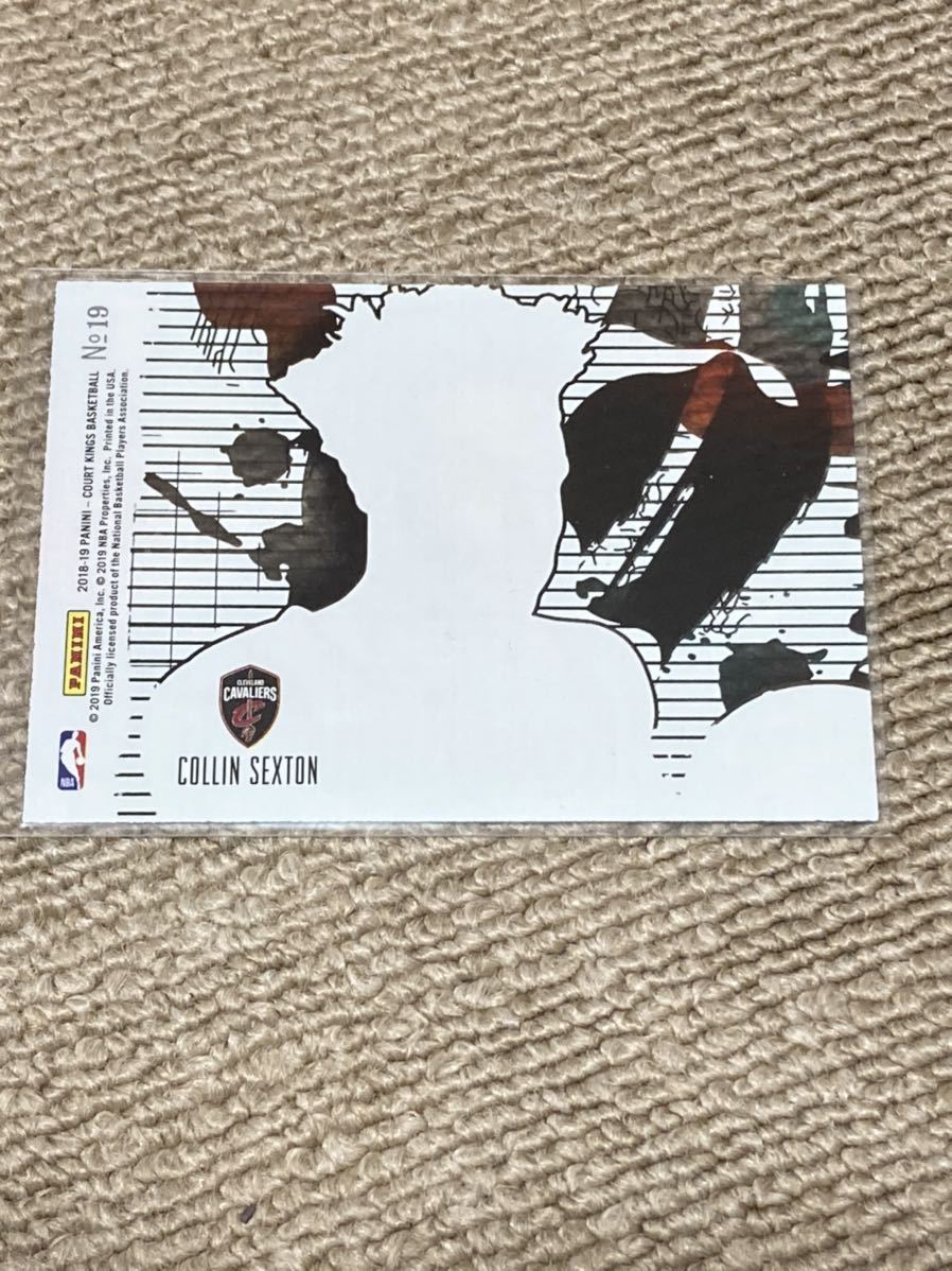 NBAカード PANINI court kings BASKETBALL 2018-19 Collin sexton RC コリン　セクストン　ルーキー アセテートカード_画像2