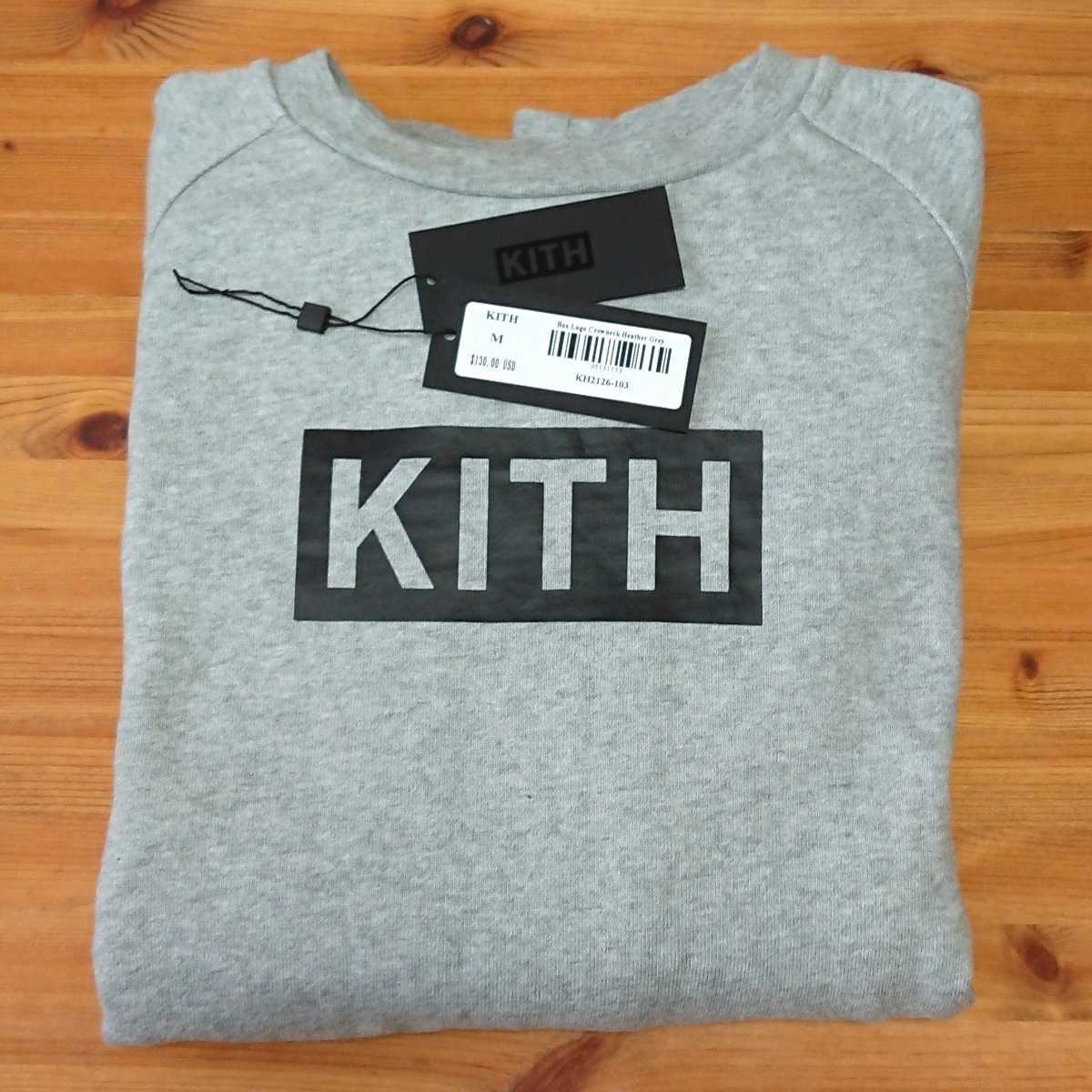 Yahoo!オークション   KITH Box Logo Crewneck Heathe